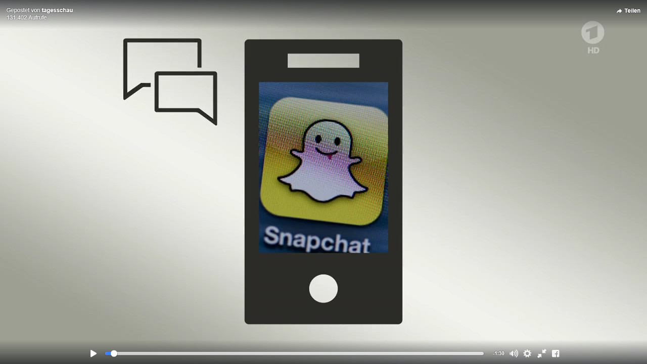 TV-Beitrag der Tagesschau über Snapchat-Zahlen des Telefónica BASECAMP