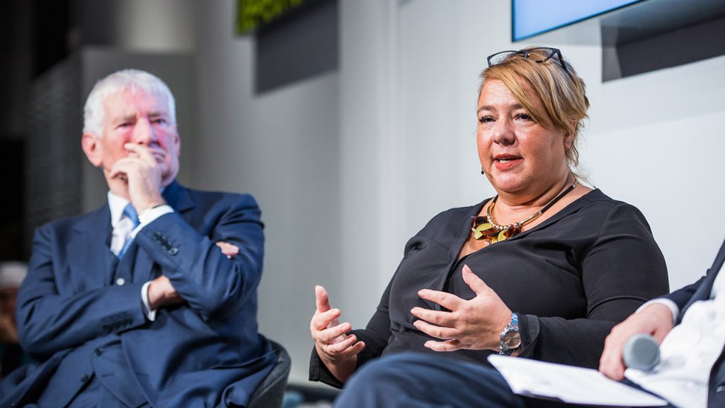 Otto Schily und Valentina Daiber. Foto: Christian Klant.