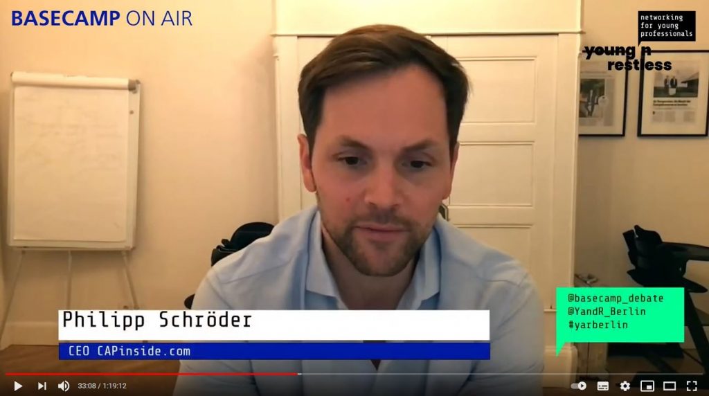 Screenshot der Veranstaltung: Philipp Schröder, CEO CAPInside.com