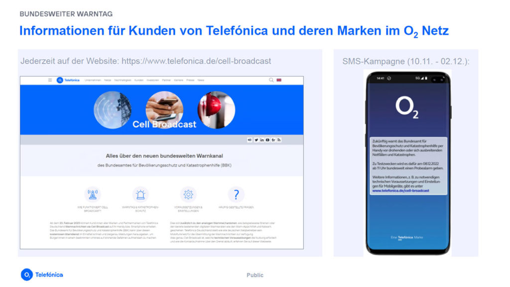 Bundesweiter Warntag: Testlauf für das Cell Broadcast System