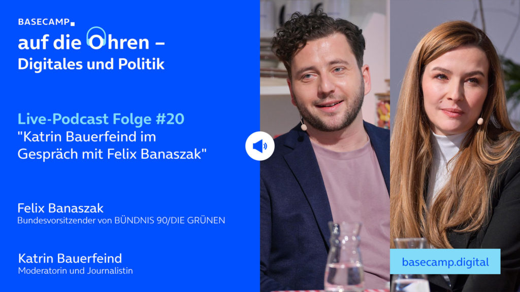 Live-Podcast: Folge 20 "Katrin Bauerfeind im Gespräch mit Felix Banaszak" auf YouTube anhören.