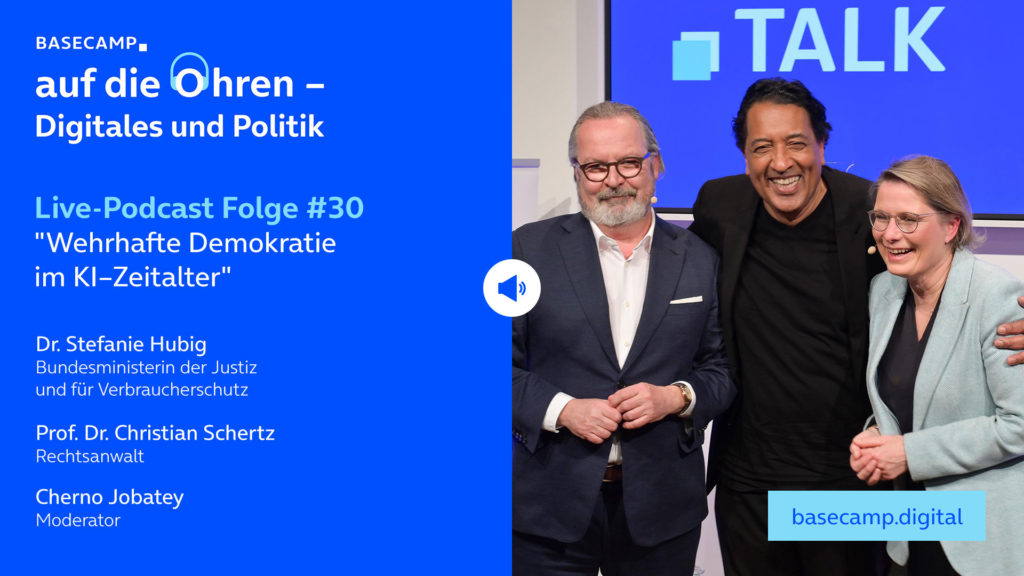 Live-Podcast: Folge #30 "UdL Digital Talk mit Dr. Stefanie Hubig, Prof. Dr. Christian Schertz und Cherno Jobatey" auf YouTube anhören.
