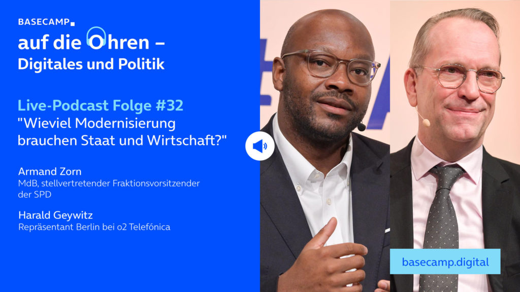 Live-Podcast: Folge #32 "Auf ein Wort mit Armand Zorn – Wieviel Modernisierung brauchen Staat und Wirtschaft?" auf YouTube anhören.