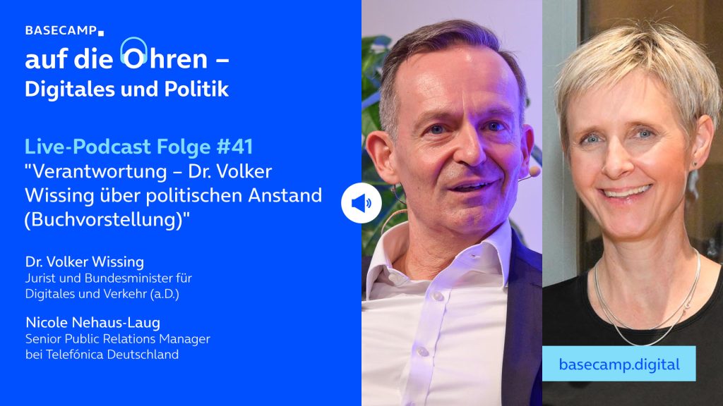 Live-Podcast: Folge #41 "Verantwortung – Volker Wissing über politischen Anstand (Buchvorstellung)" auf YouTube anhören.