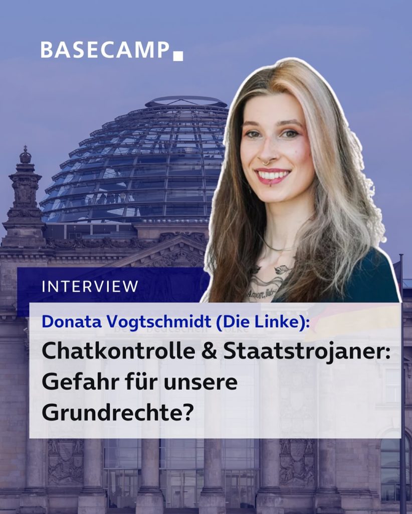 Interview mit Donata Vogtschmidt (Die Linke): Chatkontrolle & Staatstrojaner: Gefahr für unsere Grundrechte?