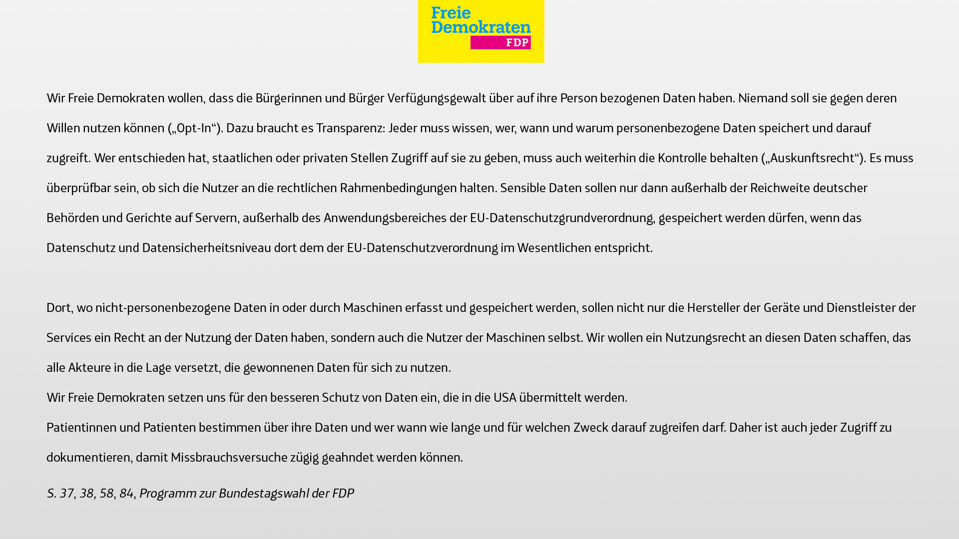 Datenschutz-FDP-Slides