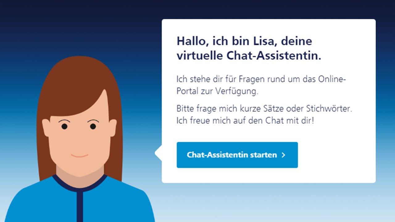 Service-Chatbot Lisa | Grafik: Screenshot