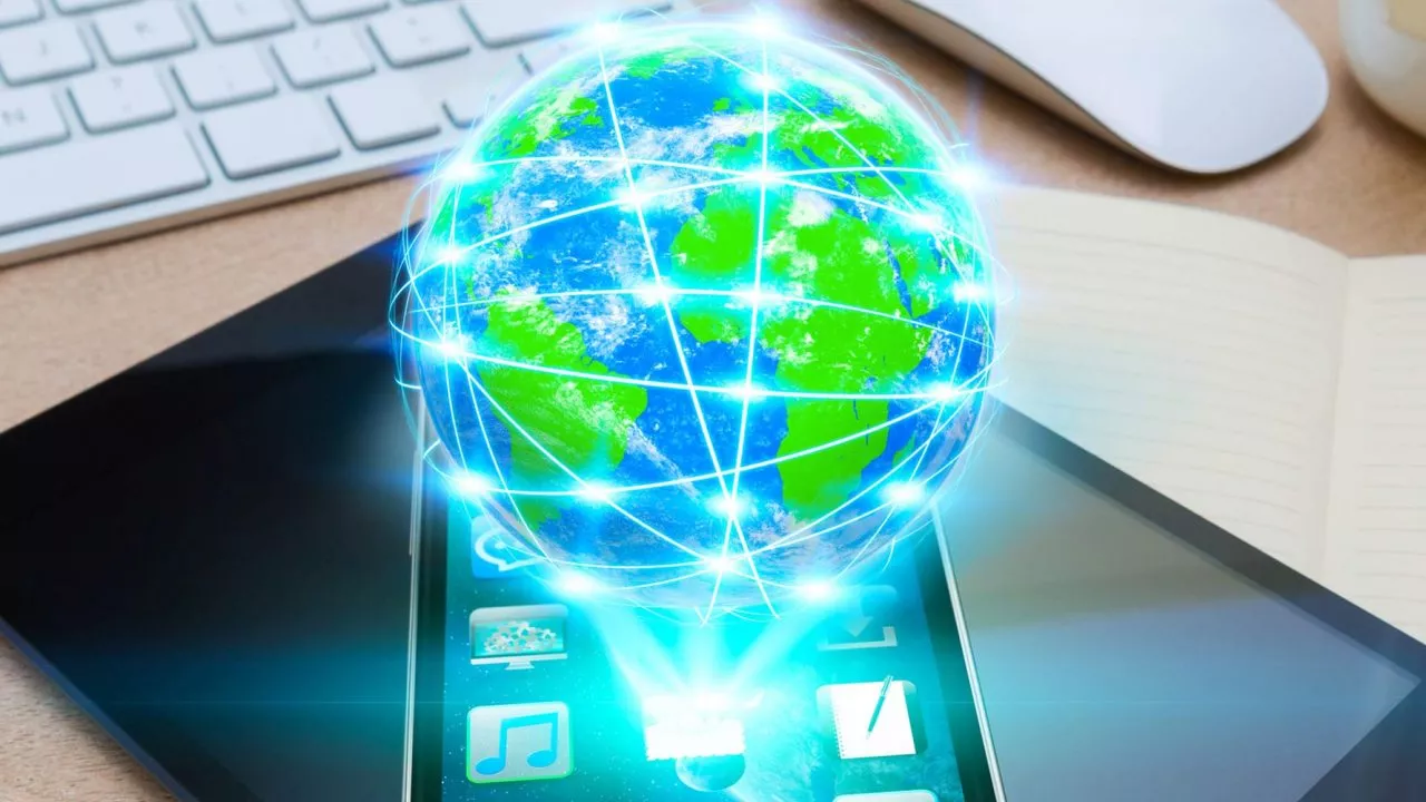 Smartphone Erde Vernetzung Fotolia