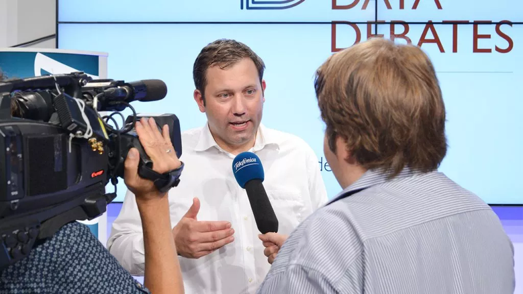 Lars Klingbeil, SPD-Generalsekretär, bei den Data Debates am 11. Juni 2018 | Foto: Henrik Andree