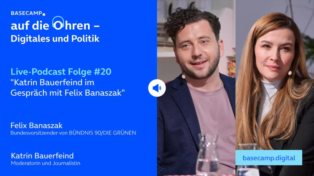 Live-Podcast: Folge 20 "Katrin Bauerfeind im Gespräch mit Felix Banaszak" auf YouTube anhören.