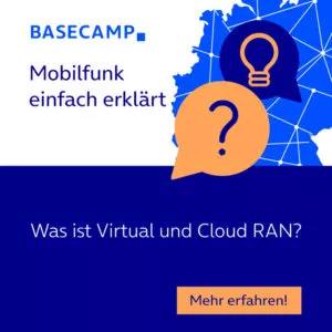 "Mobilfunk einfach erklärt" Artikel zu "Was ist Virtual ud Cloud RAN?".