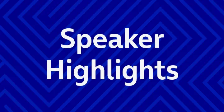 Hier klicken, um die Speaker Highlights aufzurufen.