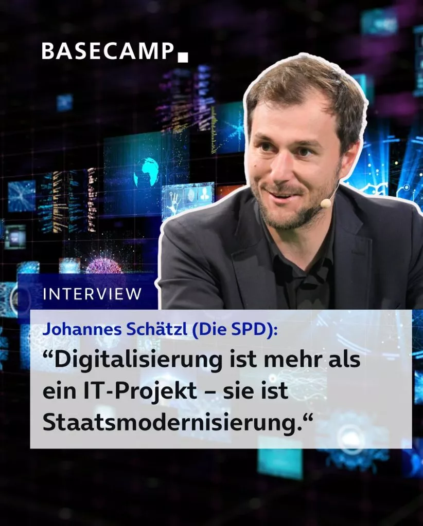 Interview mit Johannes Schätzl (Die SPD): "Digitalisierung ist mehr als ein IT-Projekt – sie ist Staatsmodernisierung."