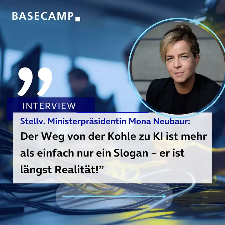 Interview mit Stellvertretender Ministerpräsidentin Mona Neubaur: "Der Weg von der Kohle zu KI ist mehr als einfach nur ein Slogan – er ist längst Realität."