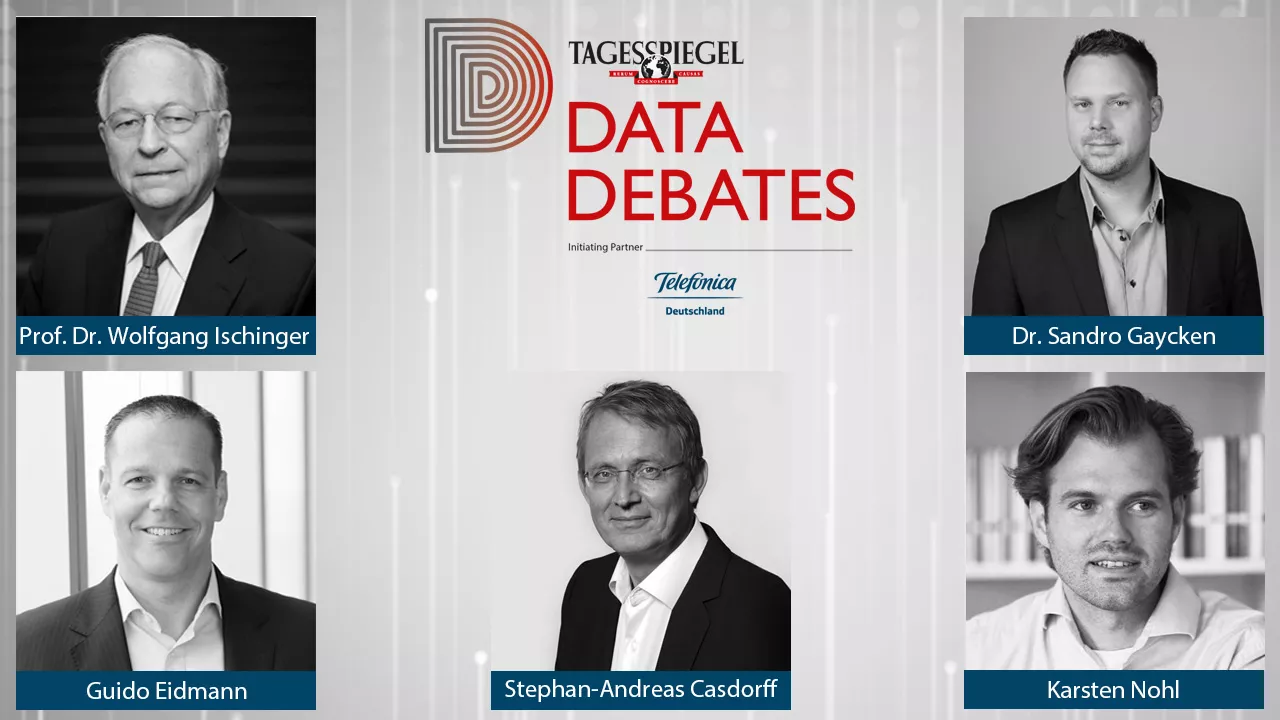 Die Teilnehmer der Diskussion bei #DataDebates No. 7.