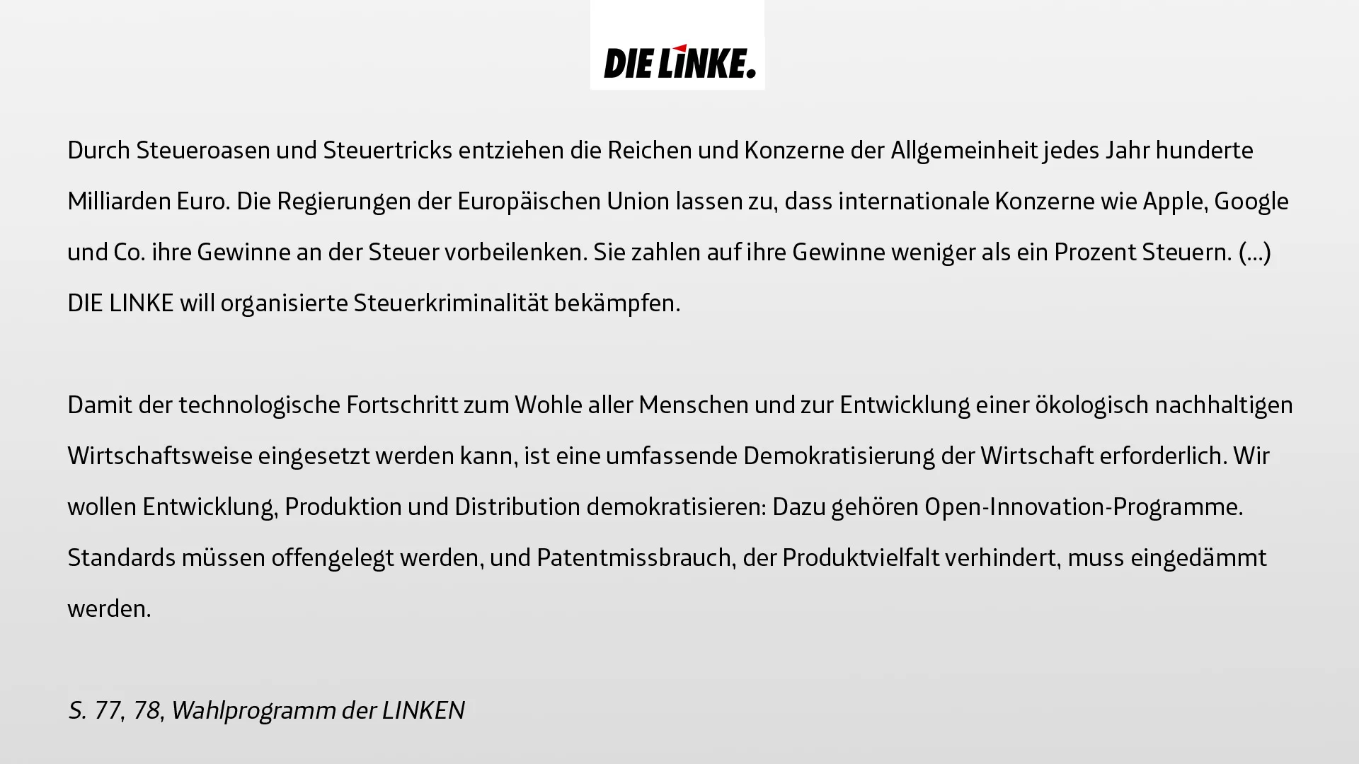 Wettbewerb-LINKE-Slides